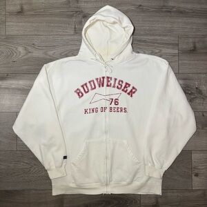 2000s Vintage Jansport Budweiser Zip-Up Hoodie